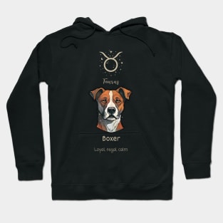 Taurus: Boxer - Zodiac Tarot Card Hoodie